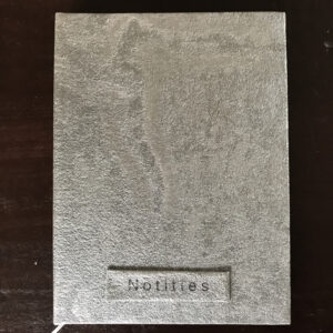 Een elegant taupe metallic dagboek, klaar om gevuld te worden met de meest ingewikkelde gedachten en inspiraties.